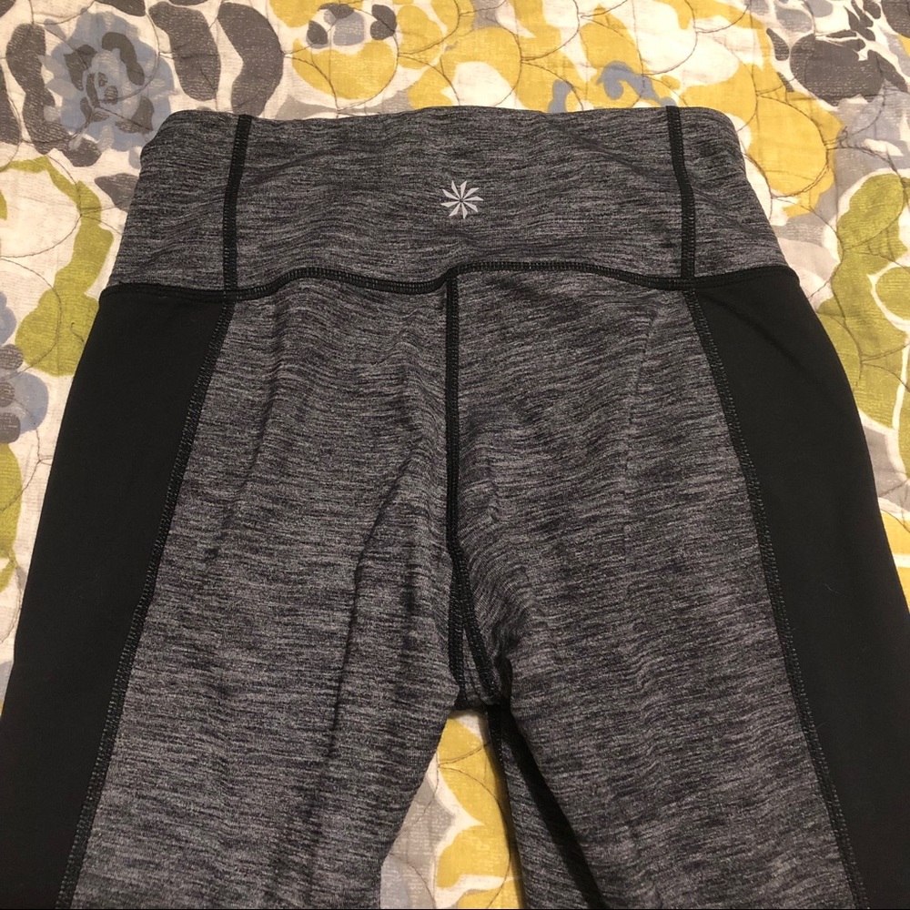 Athleta grey & black leggings - Picture 3 of 8